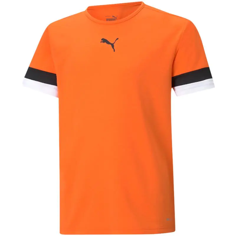 ⁨Koszulka Puma teamRISE Jersey Jr 704938 (kolor Pomarańczowy, rozmiar 116)⁩ w sklepie Wasserman.eu