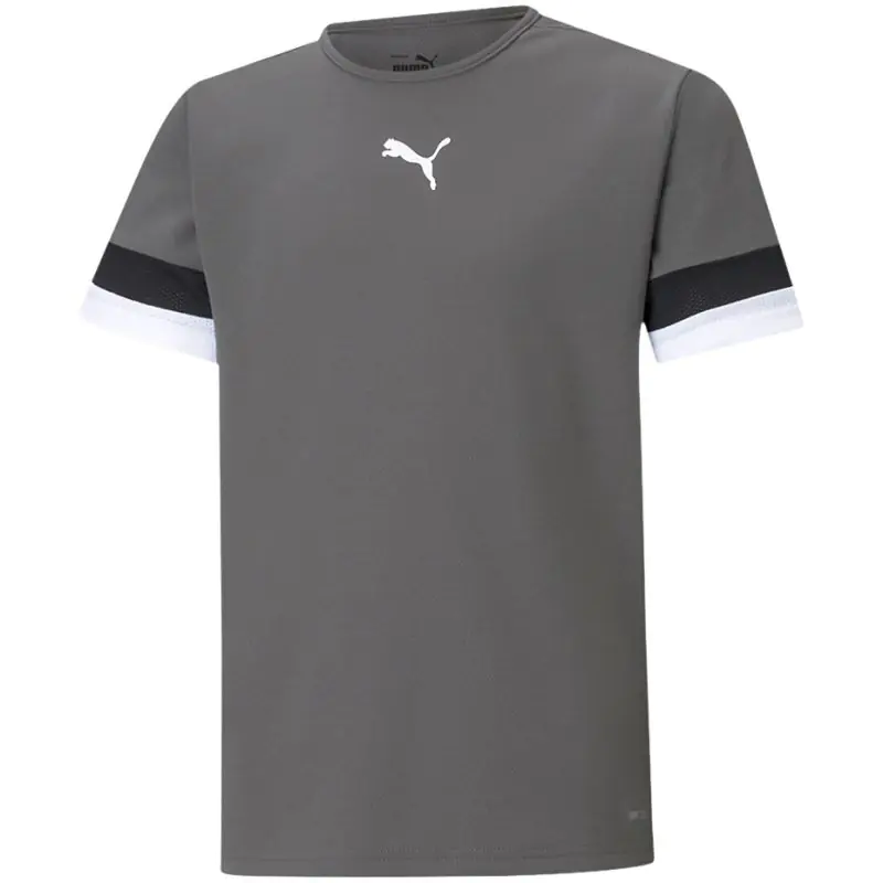 ⁨Koszulka Puma teamRISE Jersey Jr 704938 (kolor Szary/Srebrny, rozmiar 116)⁩ w sklepie Wasserman.eu