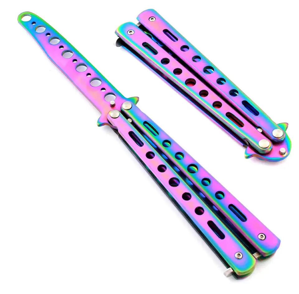 AG530A Nóż motylkowy treningowy rainbow w sklepie Wasserman.eu