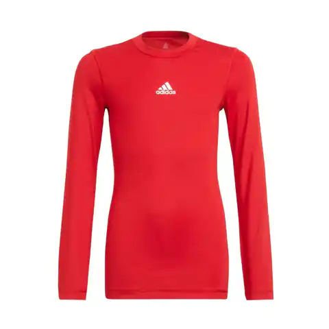 ⁨Koszulka adidas Techfit Compression Jr (kolor Czerwony, rozmiar 164 cm)⁩ w sklepie Wasserman.eu