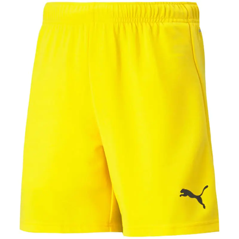 ⁨Spodenki Puma teamRise Short Jr 704943 (kolor Żółty, rozmiar 176cm)⁩ w sklepie Wasserman.eu