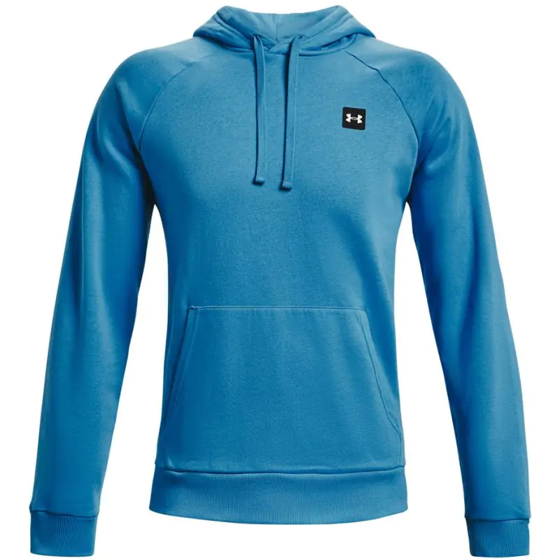 ⁨Bluza męska Under Armour Rival Fleece Hoodie M 1357092 (kolor Niebieski, rozmiar S)⁩ w sklepie Wasserman.eu