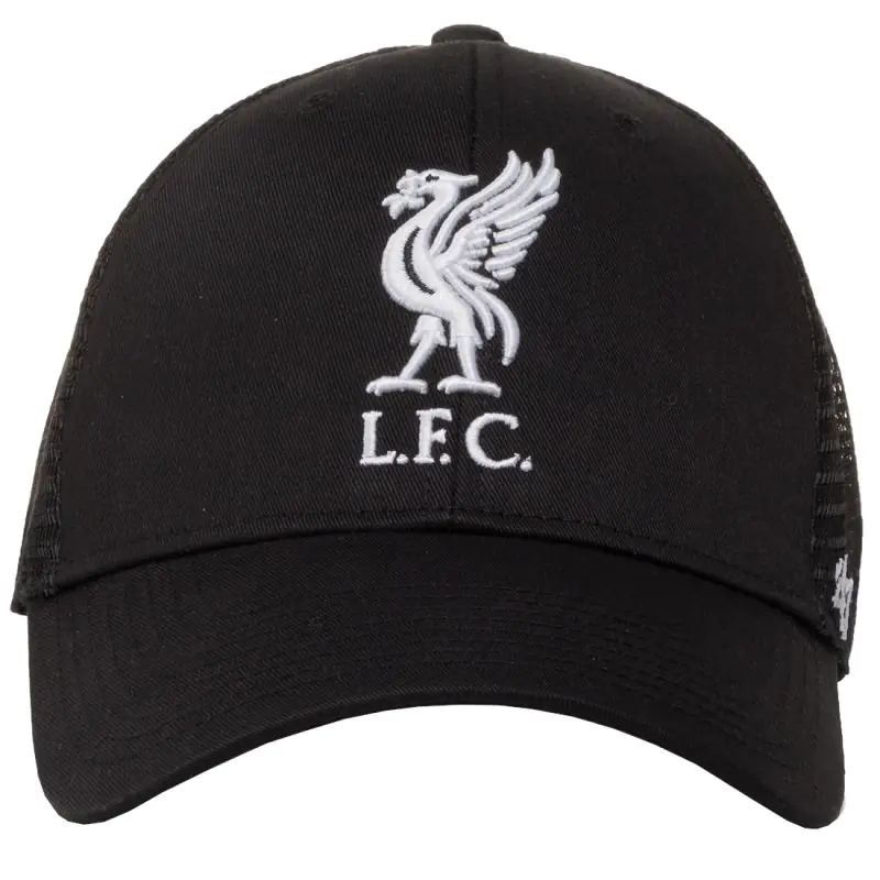 ⁨Czapka z daszkiem 47 Brand Liverpool FC Branson Cap EPL-BRANS04CTP (kolor Czarny, rozmiar One size)⁩ w sklepie Wasserman.eu