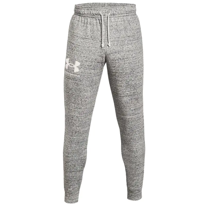 ⁨Spodnie Under Armour Rival Terry Joggers M 1361642 (kolor Szary/Srebrny, rozmiar XXL)⁩ w sklepie Wasserman.eu