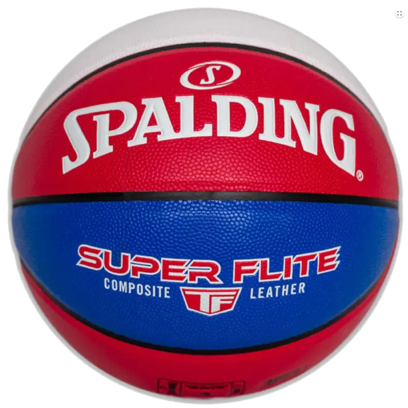 ⁨Piłka do koszykówki Spalding Super Flite Ball (kolor Biały. Czerwony. Niebieski, rozmiar 7)⁩ w sklepie Wasserman.eu