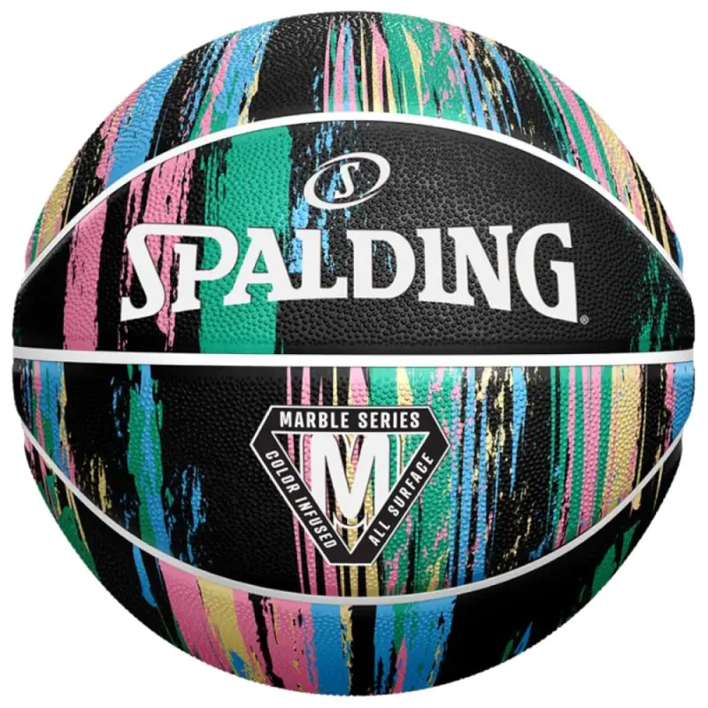 ⁨Piłka do koszykówki Spalding Marble Ball (kolor Wielokolorowy, rozmiar 7)⁩ w sklepie Wasserman.eu