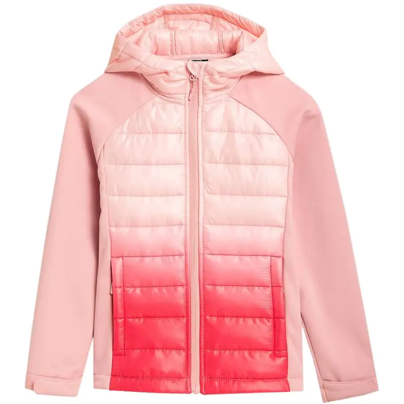 ⁨Kurtka 4F softshell Jr HJZ21 JSFD002 (kolor Różowy, rozmiar 164 cm)⁩ w sklepie Wasserman.eu