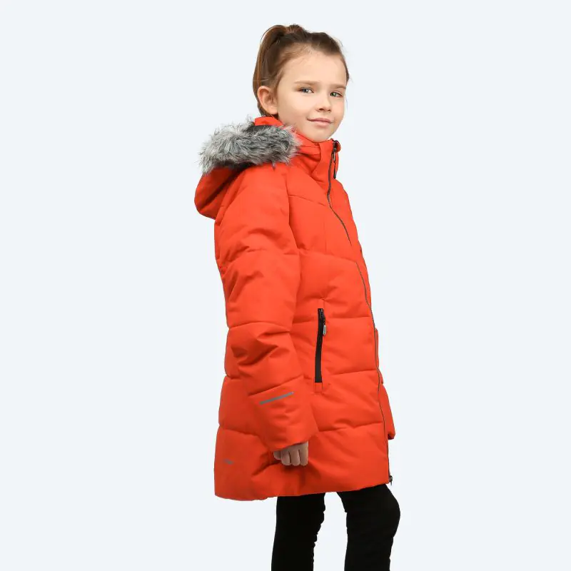 ⁨Kurtka Icepeak Leona Jr Kids Jacket 4 (kolor Czerwony)⁩ w sklepie Wasserman.eu