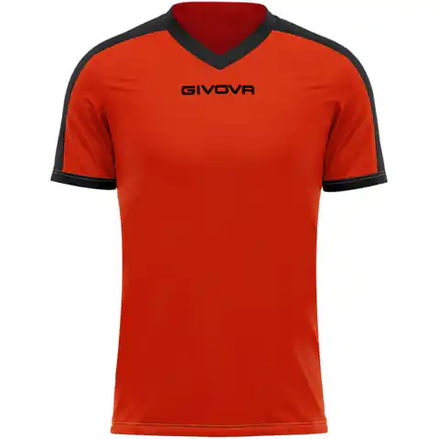 ⁨Koszulka Givova Revolution Interlock M MAC04 (kolor Czarny. Pomarańczowy, rozmiar 2XS)⁩ w sklepie Wasserman.eu