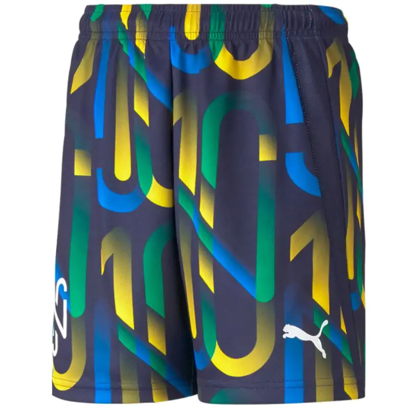 ⁨Spodenki Puma Neymar Jr Future Printed Short Jr 605541 (kolor Wielokolorowy, rozmiar 140)⁩ w sklepie Wasserman.eu