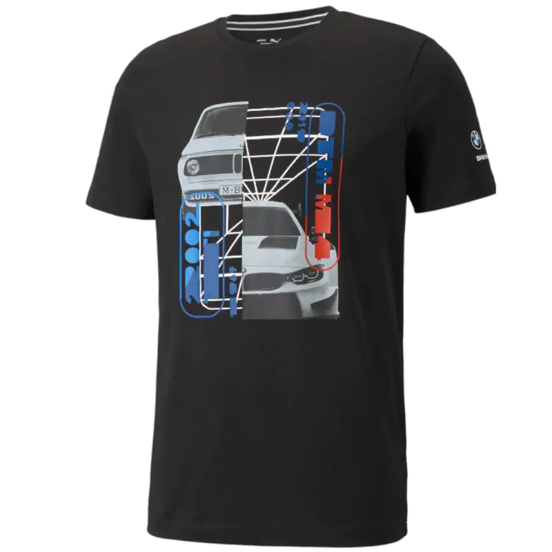 ⁨Koszulka Puma BMW Motorsport Graphic Tee M 531194 (kolor Czarny, rozmiar XS)⁩ w sklepie Wasserman.eu