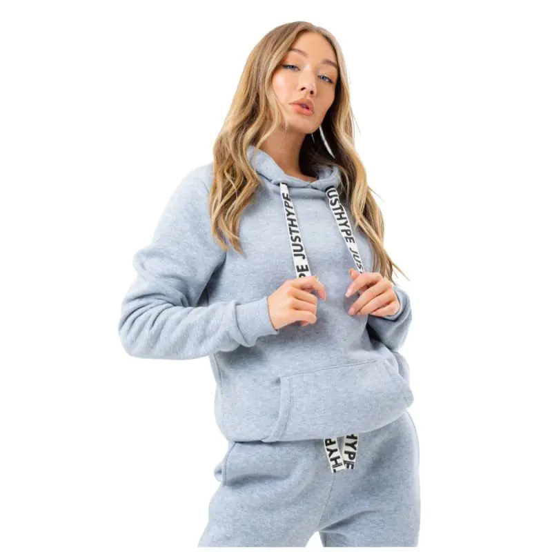 ⁨Bluza Justhype Drawstring Hoodie W NXWH (kolor Szary/Srebrny, rozmiar 10)⁩ w sklepie Wasserman.eu