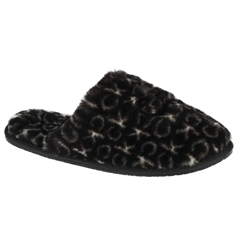 ⁨Kapcie Calvin Klein Slipper Mule Fur Mono W HW0HW00536 (kolor Czarny, rozmiar 37)⁩ w sklepie Wasserman.eu