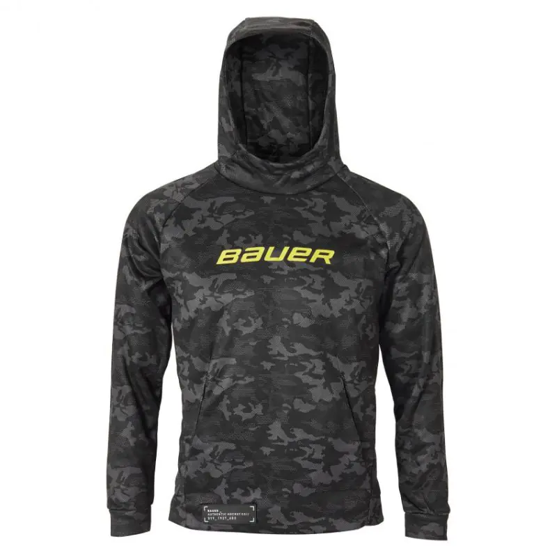 ⁨Bluza Bauer Camo Tech Hoodie Jr 1059 (kolor Szary/Srebrny, rozmiar XL)⁩ w sklepie Wasserman.eu