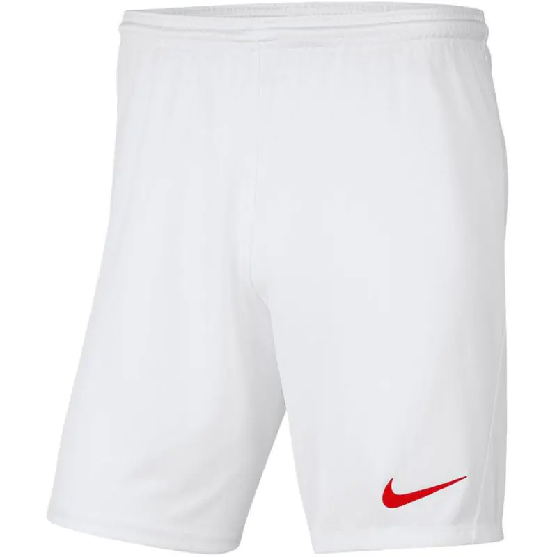 ⁨Spodenki Nike Park III Knit Jr BV6865 (kolor Biały, rozmiar L (147-158cm))⁩ w sklepie Wasserman.eu