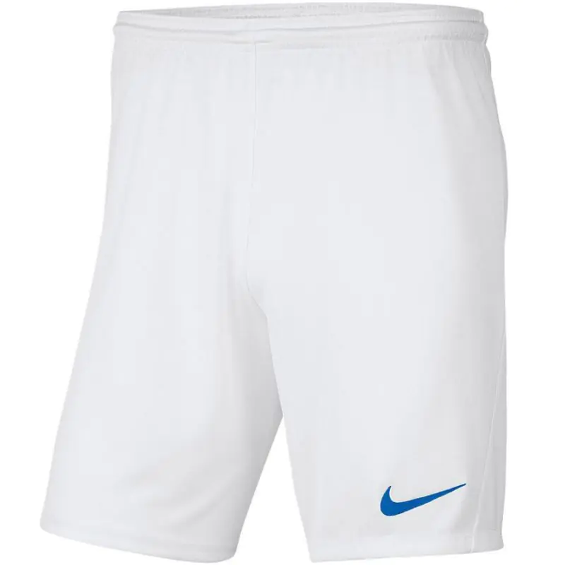 ⁨Spodenki Nike Park III Knit Jr BV6865 (kolor Biały, rozmiar L (147-158cm))⁩ w sklepie Wasserman.eu