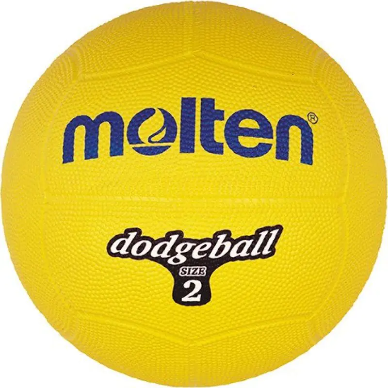 ⁨Piłka gumowa Molten DB2-B dodgeball size 2 HS-TNK (kolor Żółty)⁩ w sklepie Wasserman.eu