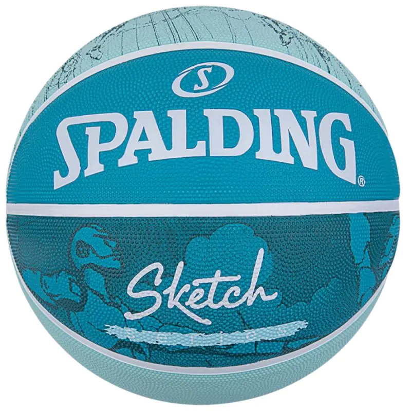 ⁨Piłka do koszykówki Spalding Sketch Crack Ball 84380Z (kolor Niebieski, rozmiar 7)⁩ w sklepie Wasserman.eu