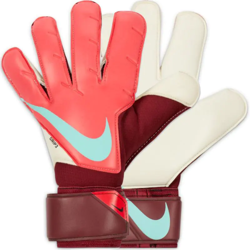 ⁨Rękawice bramkarskie Nike Grip 3 CN5651 (kolor Czerwony, rozmiar 10)⁩ w sklepie Wasserman.eu