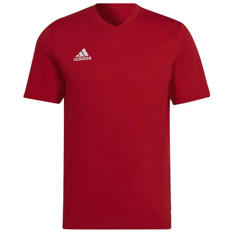 ⁨Koszulka adidas Entrada 22 Tee M (kolor Czerwony, rozmiar L)⁩ w sklepie Wasserman.eu