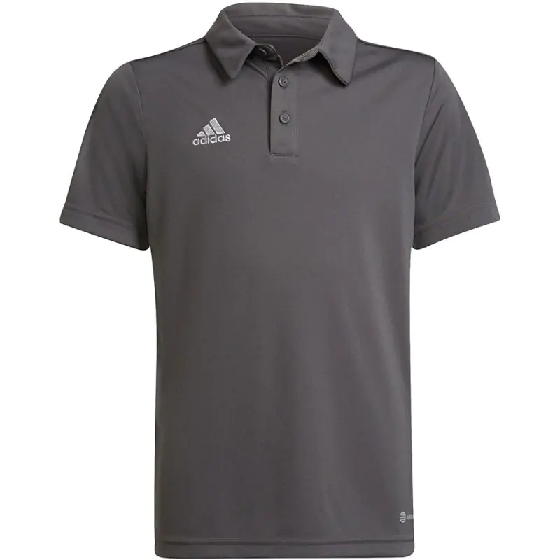 ⁨Koszulka adidas Entrada 22 Polo Jr (kolor Szary/Srebrny, rozmiar 116 cm)⁩ w sklepie Wasserman.eu