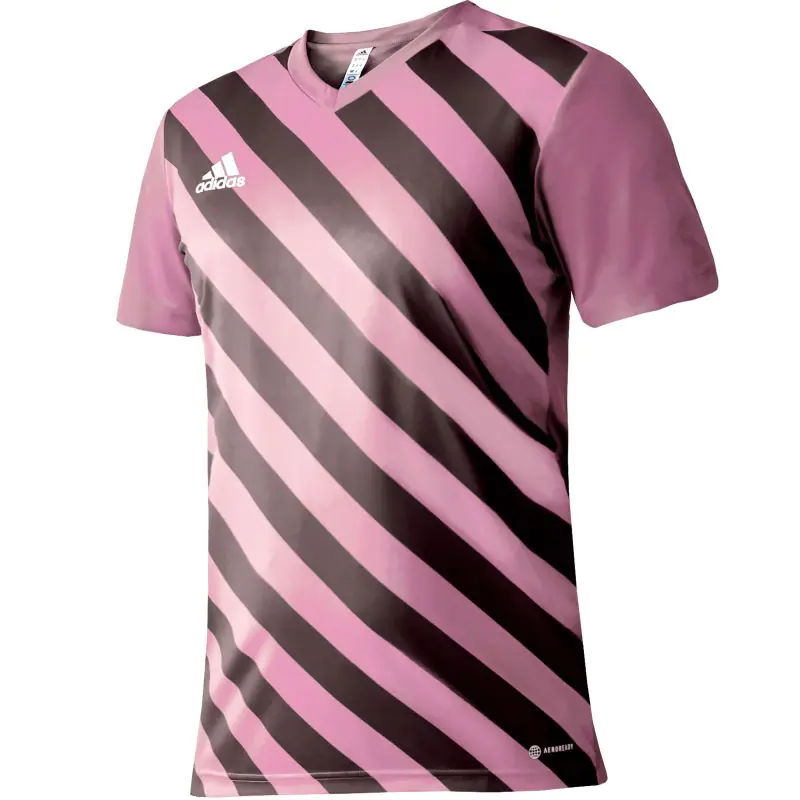 ⁨Koszulka adidas Entrada 22 Graphic Jersey M (kolor Czarny. Różowy, rozmiar M)⁩ w sklepie Wasserman.eu