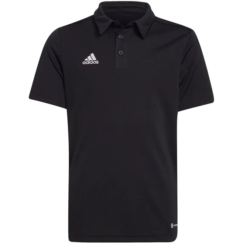 ⁨Koszulka adidas Entrada 22 Polo Jr H57481 (kolor Czarny, rozmiar 116 cm)⁩ w sklepie Wasserman.eu