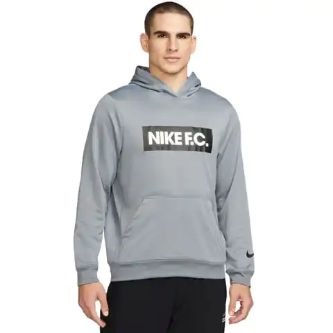 ⁨Bluza Nike NK DF FC Libero Hoodie M DC9075 (kolor Szary/Srebrny, rozmiar XL)⁩ w sklepie Wasserman.eu