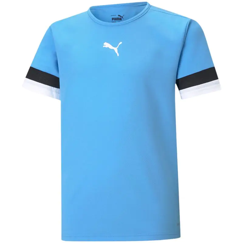 ⁨Koszulka Puma teamRISE Jersey Jr 704938 (kolor Niebieski, rozmiar 128)⁩ w sklepie Wasserman.eu