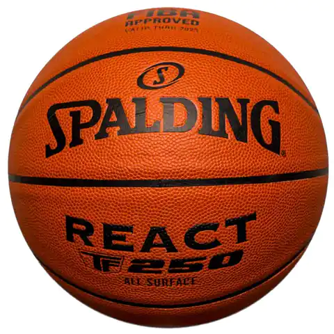 ⁨Piłka Spalding React TF-250 Ball (kolor Pomarańczowy, rozmiar 6)⁩ w sklepie Wasserman.eu