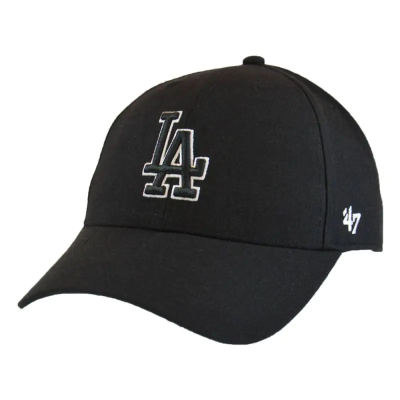 ⁨Czapka z daszkiem 47 Brand MLB Los Angeles Dodgers Cap B-MVPSP12WBP (kolor Czarny, rozmiar One size)⁩ w sklepie Wasserman.eu