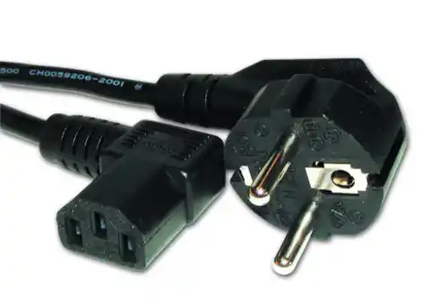 ⁨Power cord (right angled C13), VDE approved, 6 ft⁩ at Wasserman.eu