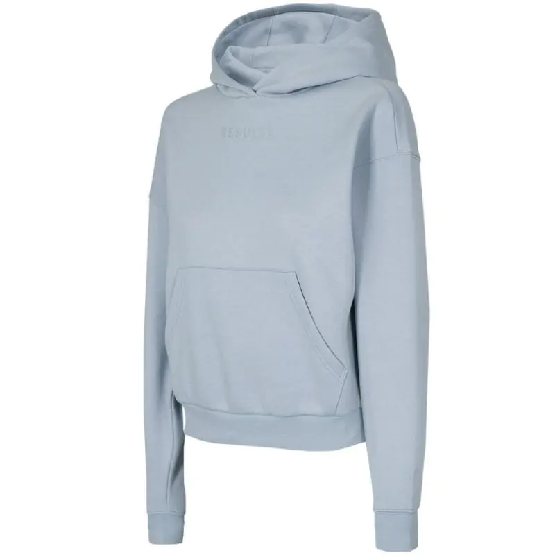 ⁨Women's 4F light blue sweatshirt H4L22 BLD031 34S S⁩ at Wasserman.eu