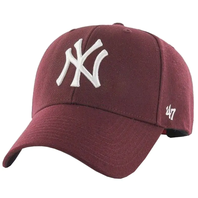 ⁨Czapka z daszkiem 47 Brand New York Yankees MVP Cap B-MVPSP17WBP (kolor Czerwony, rozmiar One size)⁩ w sklepie Wasserman.eu