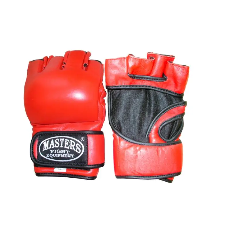 ⁨Rękawice do MMA Masters GF-3 M (kolor Czerwony. Niebieski)⁩ w sklepie Wasserman.eu
