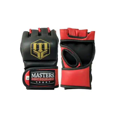 ⁨Rękawice do MMA Masters GF-30 (kolor Czarny. Czerwony, rozmiar L)⁩ w sklepie Wasserman.eu