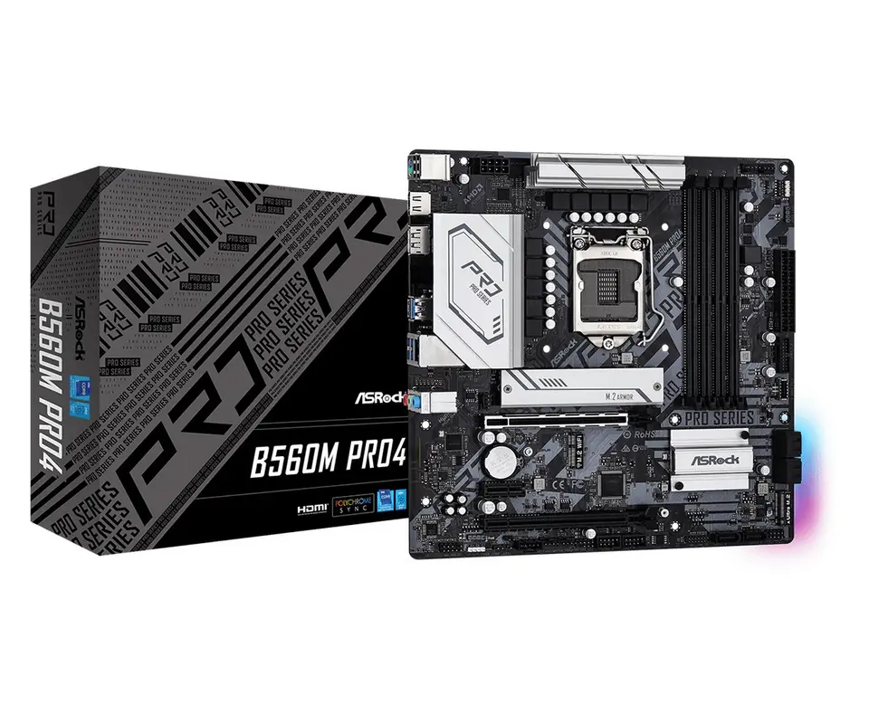 B560M Pro4 s1200 4DDR4 HDMI/DP M.2 mATX at Wasserman.eu