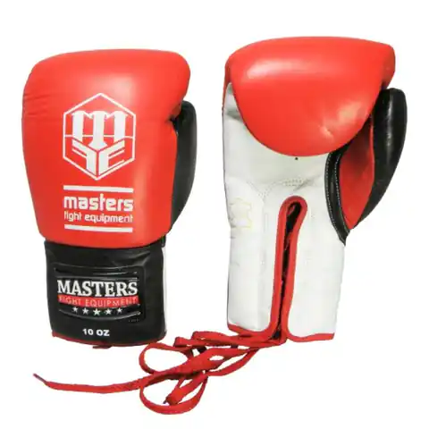 ⁨Rękawice bokserskie Masters Rbt-600 (kolor Biały. Czarny. Czerwony. Niebieski)⁩ w sklepie Wasserman.eu