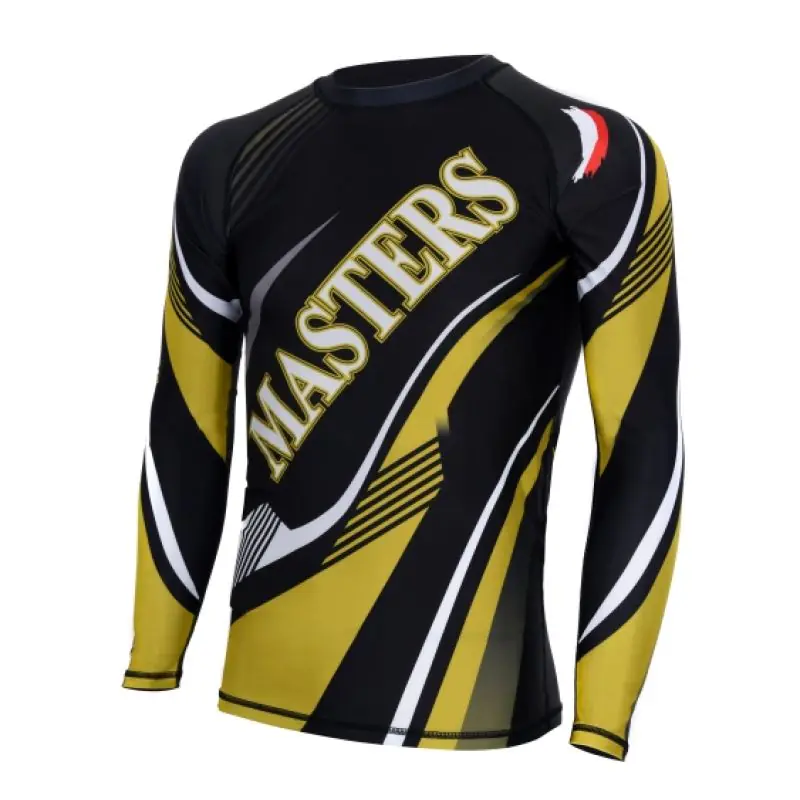 ⁨Koszulka Rashguard Masters Rsg-MMA M (kolor Czarny. Złoty, rozmiar S)⁩ w sklepie Wasserman.eu