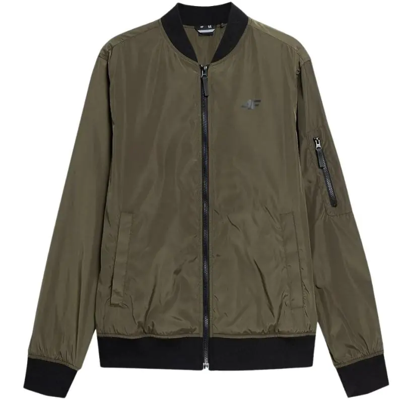 ⁨Men's 4F khaki jacket H4L22 KUMC001 43S⁩ at Wasserman.eu