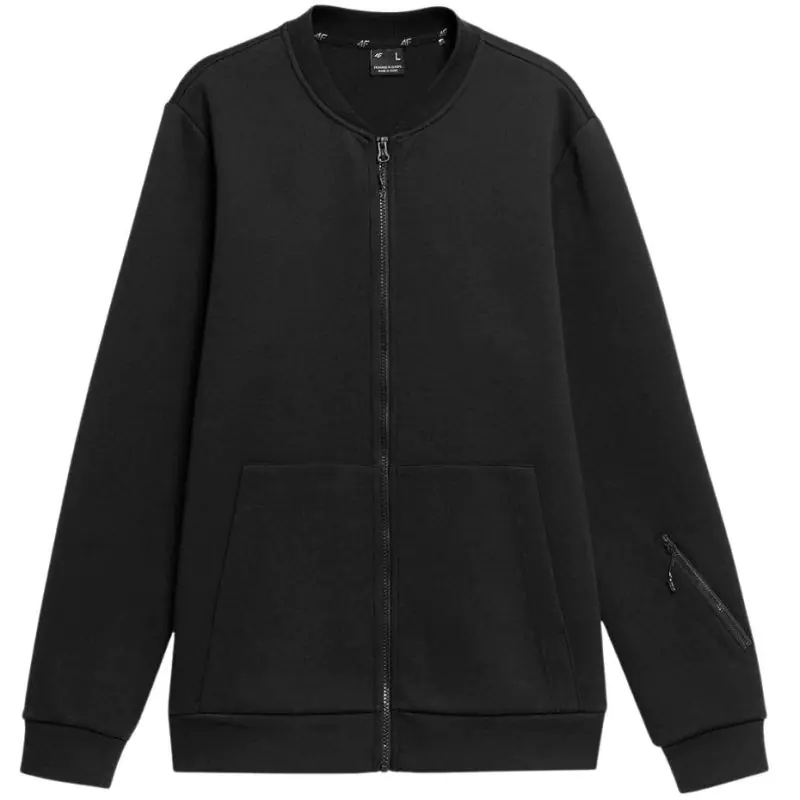 ⁨Men's sweatshirt 4F deep black H4L22 BLM017 20S S⁩ at Wasserman.eu