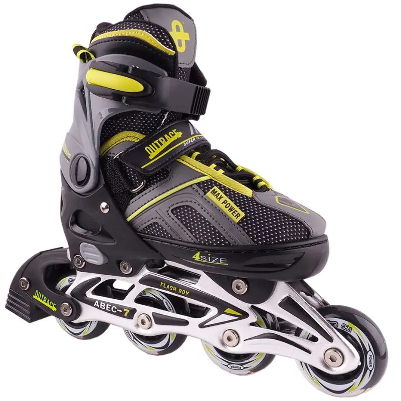 ⁨Rolki Outrace Flash Boy (kolor Szary/Srebrny, rozmiar 40-43)⁩ w sklepie Wasserman.eu