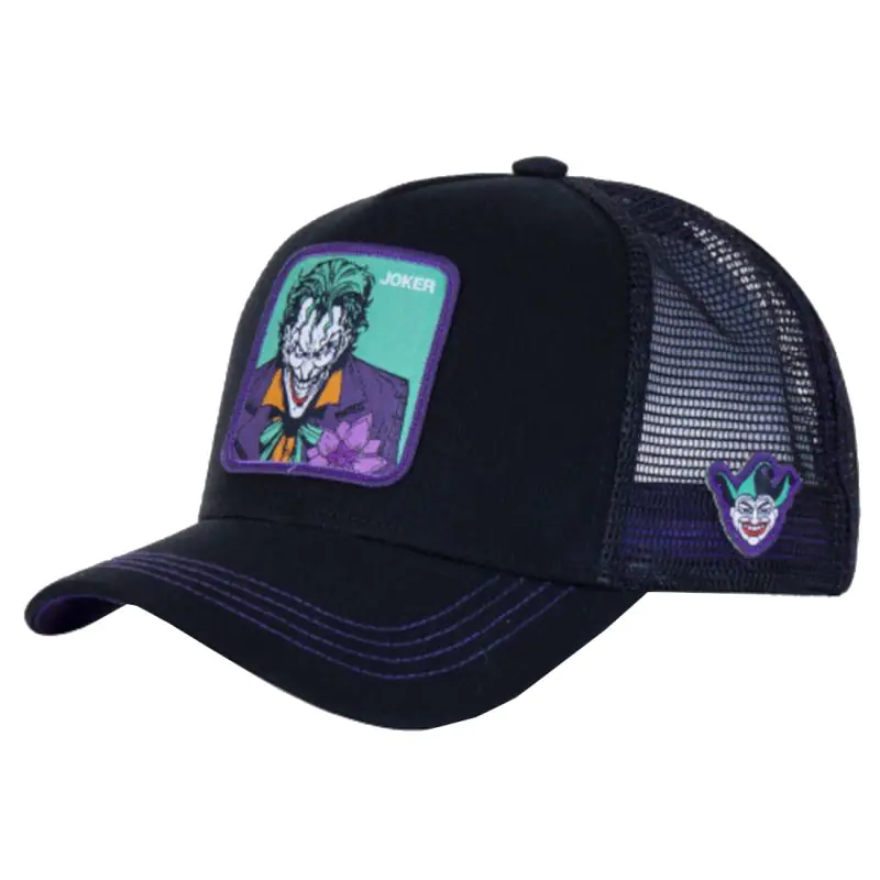 ⁨Czapka z daszkiem Capslab DC Comics Joker Cap M (kolor Czarny, rozmiar One size)⁩ w sklepie Wasserman.eu