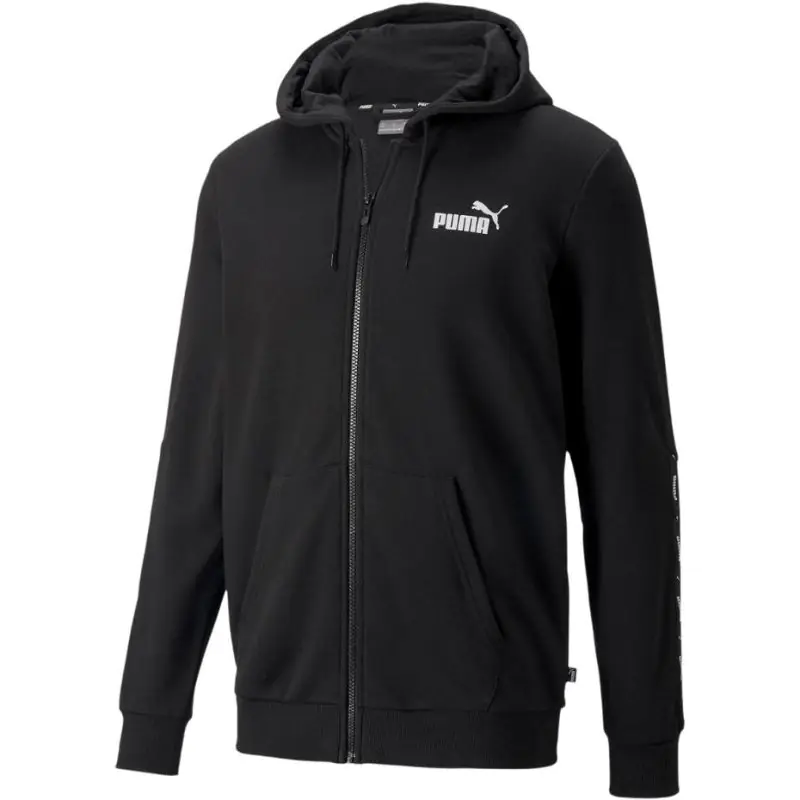 ⁨Puma ESS+ Tape Full-Zip Hoodie TR black 848768 01⁩ at Wasserman.eu