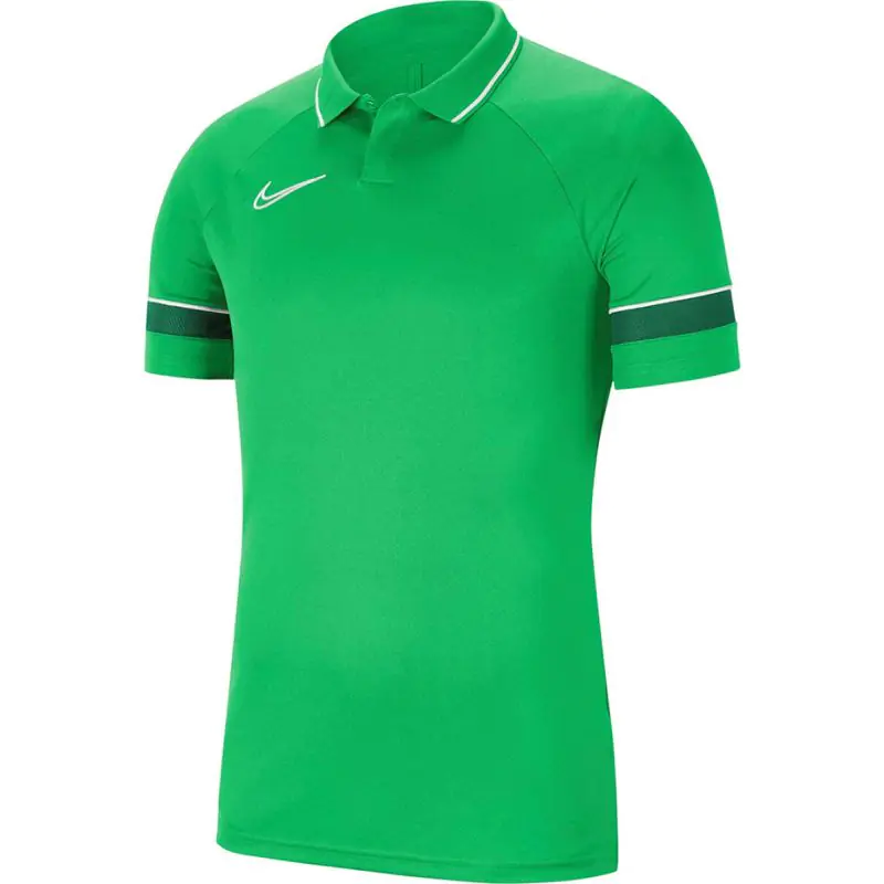 ⁨Koszulka Nike Dri-FIT Academy 21 Polo SS Jr CW6106 (kolor Zielony, rozmiar M)⁩ w sklepie Wasserman.eu