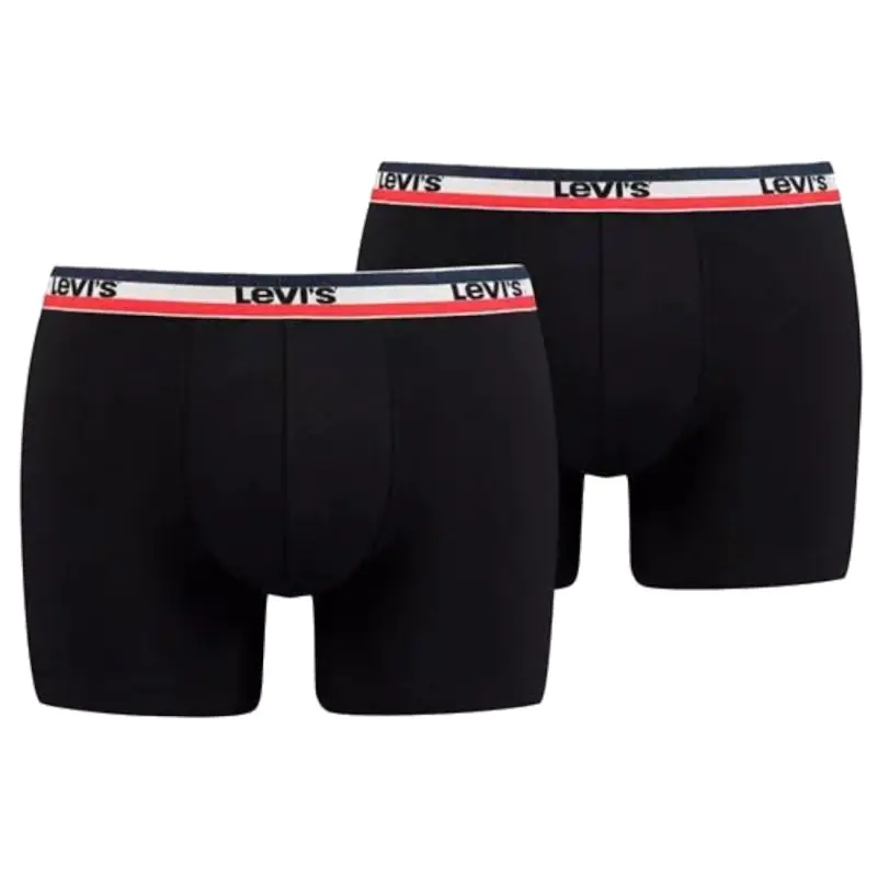 ⁨Bokserki Levi's Boxer 2 Pairs Briefs M 37149 (kolor Czarny, rozmiar S)⁩ w sklepie Wasserman.eu