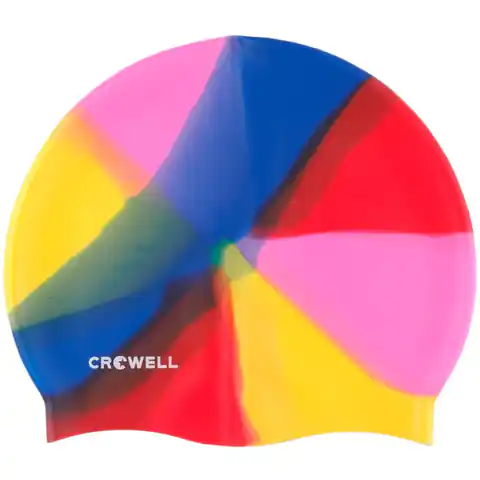 ⁨Czepek pływacki silikonowy Crowell (kolor Wielokolorowy)⁩ w sklepie Wasserman.eu
