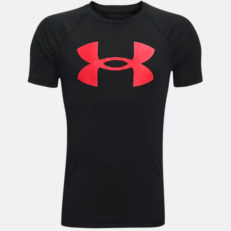 ⁨Koszulka Under Armour Y Tech Big Logo SS Jr 1363283 (kolor Czarny, rozmiar L)⁩ w sklepie Wasserman.eu