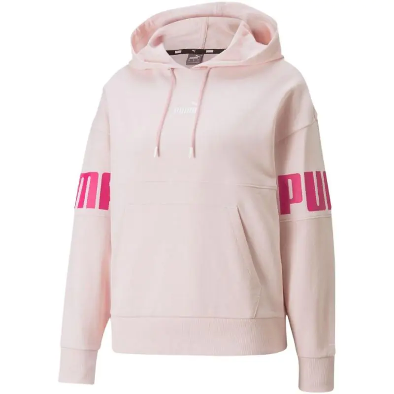 ⁨Women's Puma Power Colorblock Hoodie TR pink 847125 16⁩ at Wasserman.eu