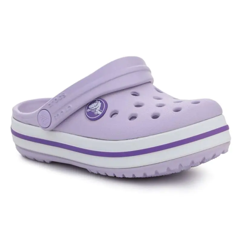 ⁨Klapki Crocs Crocband Kids Clog T 207005 (kolor Fioletowy, rozmiar EU 19/20)⁩ w sklepie Wasserman.eu